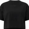 Cropped T-Shirt Aus Biobaumwolle - Black