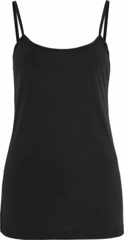 Spaghetti-Top Aus Bio-Baumwolle - Schwarz