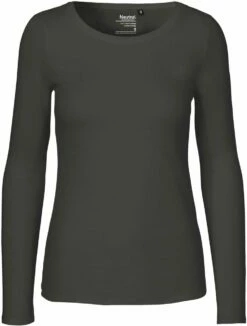 Neutral Longsleeve Aus Fairtrade Bio-Baumwolle - Charcoal