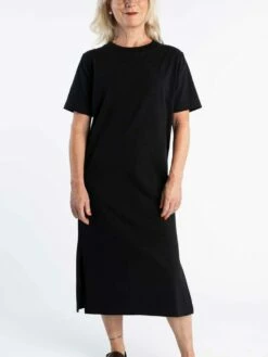 Mela Fairtrade Jersey-Kleid Latika Aus Bio-Baumwolle - Schwarz