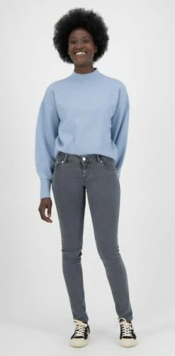 Skinny Fit Jeans Lilly - Grey -Grundstoff Verkaufsladen Frauen Jeanshose grau MUD Jeans Skinny Lilly 1280x1280