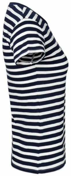 Neutral Fitted T-Shirt Aus Fairtrade Bio-Baumwolle - Navy/weiss 9 Neutral Fitted T-Shirt Aus Fairtrade Bio-Baumwolle - Navy/weiss -Grundstoff Verkaufsladen Frauen Shirt gestreift Fair 1280x1280