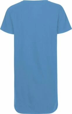 Neutral Jersey-Kleid Aus Fairtrade Bio-Baumwolle - Dusty Indigo -Grundstoff Verkaufsladen GNL81020 dindigo 03 Rueckansicht Jersey Kleid aus reiner Bio Baumwolle fair trade vegan 1280x1280