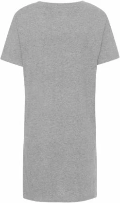 Neutral Jersey-Kleid Aus Fairtrade Bio-Baumwolle - Grau Meliert -Grundstoff Verkaufsladen GNL81020 mgrey 03 legeres T Shirt Kleid aus reiner Bio Baumwolle grau meliert 1280x1280