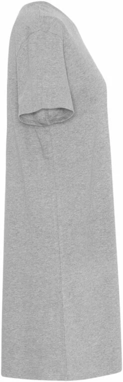 Neutral Jersey-Kleid Aus Fairtrade Bio-Baumwolle - Grau Meliert -Grundstoff Verkaufsladen GNL81020 mgrey 04 Seitenansicht nachhaltig und fair von Neutral grau meliertes Jersey Kleid 1280x1280