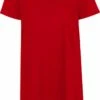 Neutral Jersey-Kleid Aus Fairtrade Bio-Baumwolle - Red -Grundstoff Verkaufsladen GNL81020 red 02 leuchtend rotes Jersey Kleid gerade geschnitten mit Rundhalsausschnitt vegan 1280x1280