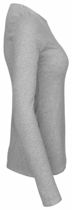 Neutral Longsleeve Aus Fairtrade Bio-Baumwolle - Grau-meliert -Grundstoff Verkaufsladen GREY side DA Langarm Shirt ecolabel fair O81050 1280x1280