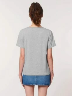 Weites T-Shirt Aus Bio-Baumwolle - Heather Grey -Grundstoff Verkaufsladen GSTTW036 250 T Shirt leicht biobaumwolle vegan fashion nachhaltig 1280x1280