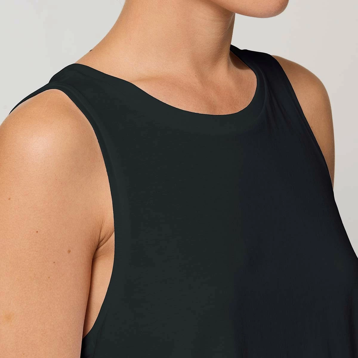 Kurzes Tank-Top Aus Bio-Baumwolle - Black 7 Kurzes Tank-Top Aus Bio-Baumwolle - Black – Bild 5
