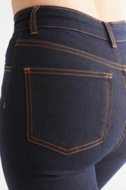 Thermo Skinny Fit Jeans Mit Bio-Baumwolle - Navy Blue -Grundstoff Verkaufsladen Gesaesstasche Kontrastfarbenes Garn oekofair WD1026 223 1280x1280