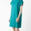 Mela Fairtrade Jersey-Kleid Sunea Aus Bio-Baumwolle - Petrol -Grundstoff Verkaufsladen Jersey Kleid Bio Baumwolle Sunea teal 1280x1280