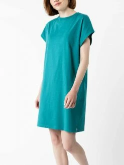 Mela Fairtrade Jersey-Kleid Sunea Aus Bio-Baumwolle - Petrol
