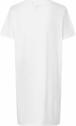 Neutral Jersey-Kleid Aus Fairtrade Bio-Baumwolle - White -Grundstoff Verkaufsladen Jersey Long Length Shirt Bio Baumwolle Neutal weiss hinten 1280x1280