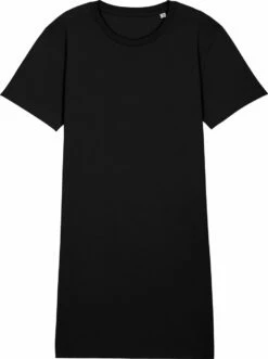 Jersey-Kleid Aus Bio-Baumwolle - Black