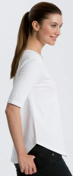 Neutral Half Sleeve T-Shirt Aus Bio-Baumwolle Fairtrade - Weiss -Grundstoff Verkaufsladen Ladies Half Sleeve Shirt wh 1280x1280