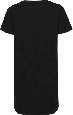 Neutral Jersey-Kleid Aus Fairtrade Bio-Baumwolle - Black -Grundstoff Verkaufsladen Ladies Long Length T Shirt black Neutral organic cotton back 1280x1280