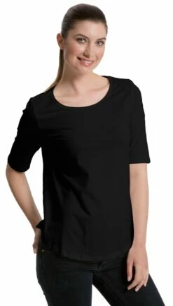 Neutral Half Sleeve T-Shirt Aus Bio-Baumwolle Fairtrade - Schwarz -Grundstoff Verkaufsladen Lockeres T Shirt black Bio NE810045996dc267a1a2 1280x1280