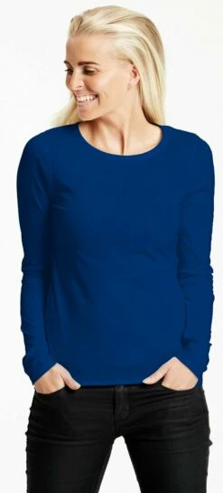 Neutral Longsleeve Aus Fairtrade Bio-Baumwolle - Royal Blue -Grundstoff Verkaufsladen Longsleeve aus Fairtrade Bio Baumwolle O81050 ROYAL 1280x1280