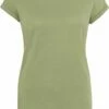Roll Sleeve T-Shirt - Soft Olive -Grundstoff Verkaufsladen M81 soft olive frauen shirt faire herstellung bio 1280x1280
