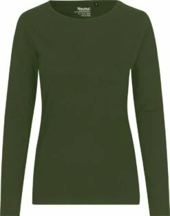 Grundstoff Verkaufsladen -Grundstoff Verkaufsladen MIL Neutral Damen Longsleeve Shirt Biobaumwolle military 1280x1280 1