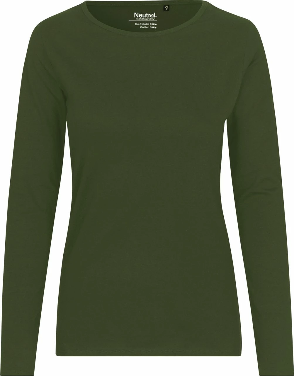 Neutral Longsleeve Aus Fairtrade Bio-Baumwolle - Military 3 Neutral Longsleeve Aus Fairtrade Bio-Baumwolle - Military