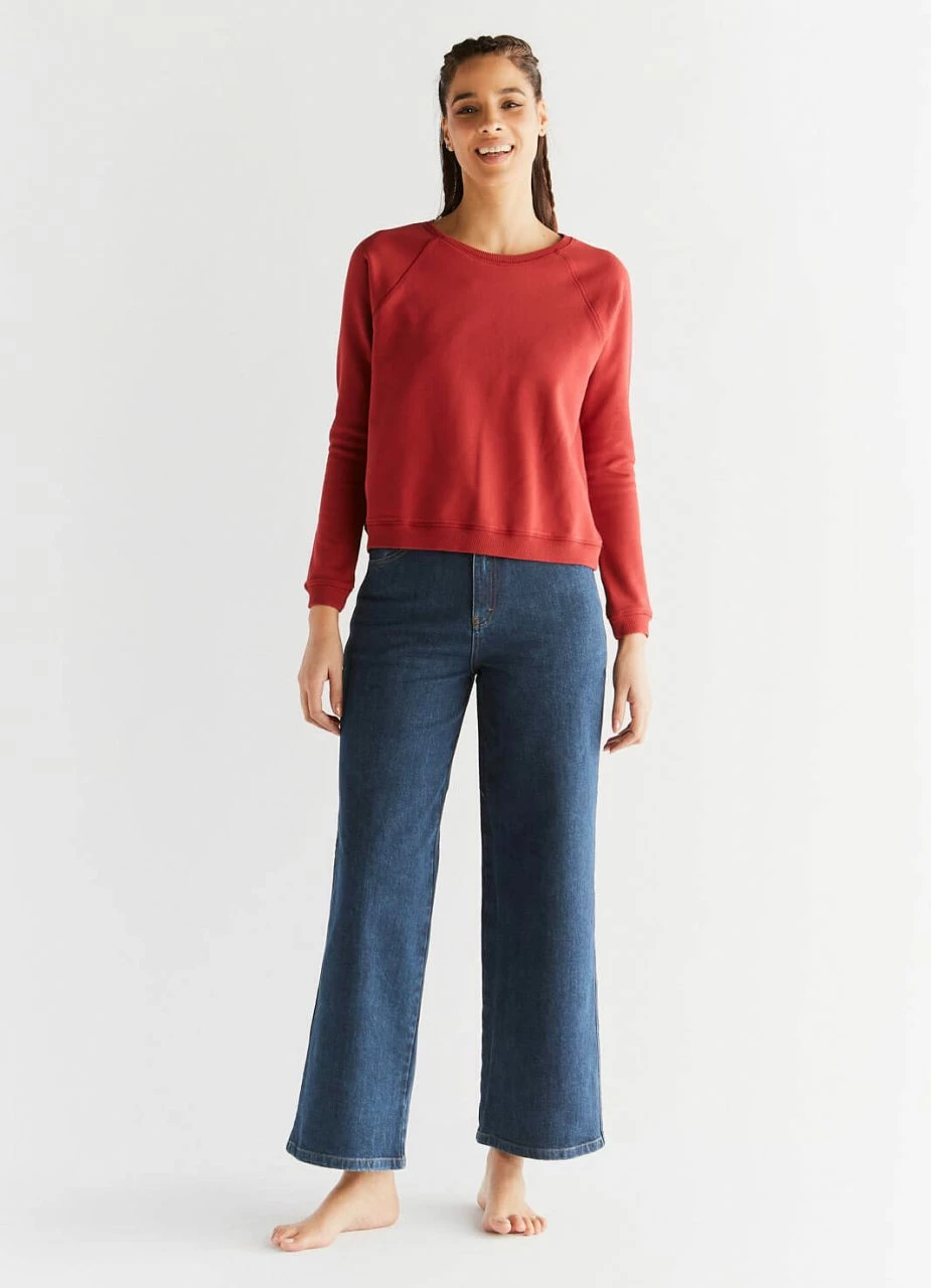 Wide Leg Jeans Aus Bio-Baumwolle - Lapis Blue 7 Wide Leg Jeans Aus Bio-Baumwolle - Lapis Blue – Bild 5