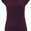Bamboo Raglan T-Shirt - Eggplant