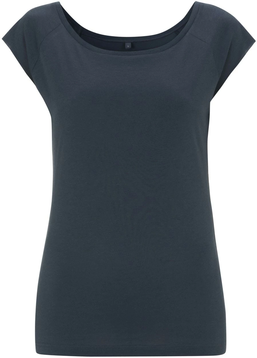 Bamboo Raglan T-Shirt - Denim 3 Bamboo Raglan T-Shirt - Denim