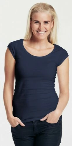 Neutral Roundneck T-Shirt Aus Fairtrade Bio-Baumwolle - Navy -Grundstoff Verkaufsladen Neutral T Shirt Fairtrade Biobaumwolle navy O81010 1280x1280