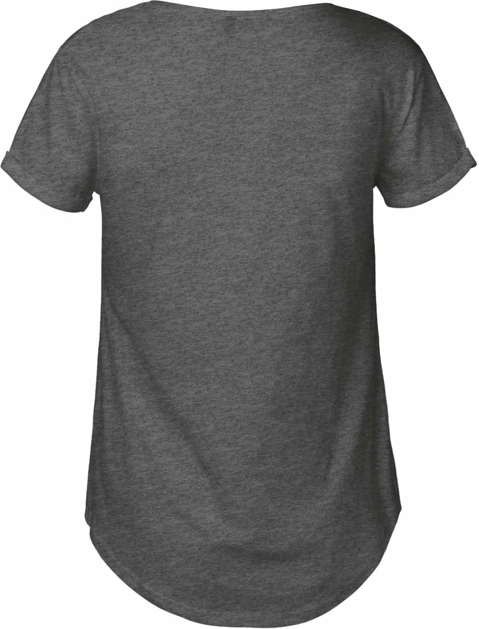 Neutral Roll Up Sleeve T-Shirt Aus Fairtrade Bio-Baumwolle - Dark Heather 5 Neutral Roll Up Sleeve T-Shirt Aus Fairtrade Bio-Baumwolle - Dark Heather – Bild 3