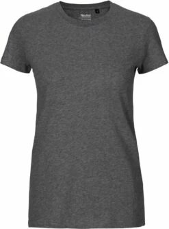 Neutral Fitted T-Shirt Aus Fairtrade Bio-Baumwolle - Dark Heather