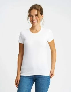 Neutral Fitted T-Shirt Aus Fairtrade Bio-Baumwolle - White -Grundstoff Verkaufsladen O81001 Fitted Shirt Frauen white Fairtrade 1280x1280