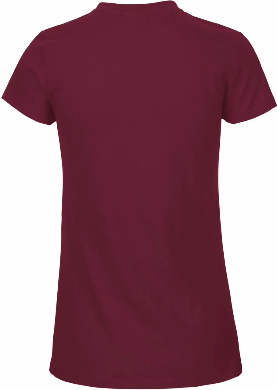 Neutral Fitted T-Shirt Aus Fairtrade Bio-Baumwolle - Bordeaux 4 Neutral Fitted T-Shirt Aus Fairtrade Bio-Baumwolle - Bordeaux – Bild 2