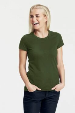 Neutral Fitted T-Shirt Aus Fairtrade Bio-Baumwolle - Military -Grundstoff Verkaufsladen O81001 Fitted T Shirt Damen Fairtrade Bio Baumwolle 1280x1280