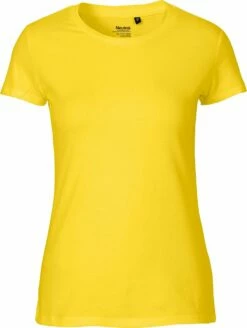 Neutral Fitted T-Shirt Aus Fairtrade Bio-Baumwolle - Yellow