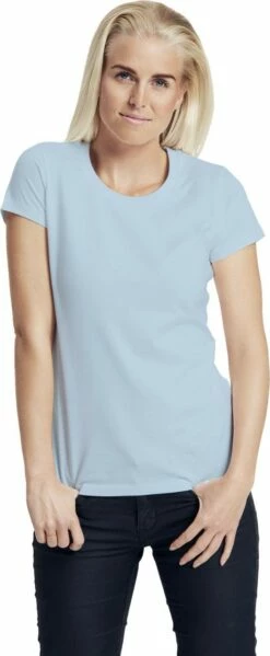 Neutral Fitted T-Shirt Aus Fairtrade Bio-Baumwolle - Light Blue -Grundstoff Verkaufsladen O81001 Neutral Fitted T Shirt Fairtrade Bio Baumwolle light blue 1280x1280