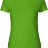 Neutral Fitted T-Shirt Aus Fairtrade Bio-Baumwolle - Lime -Grundstoff Verkaufsladen O81001 Shirt aus Fairtrade Biobaumwolle koerperbetont 1280x1280