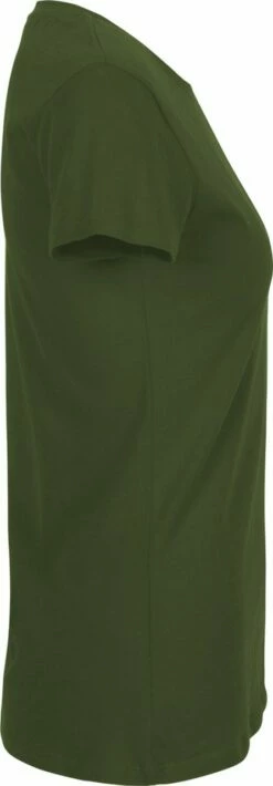 Neutral Fitted T-Shirt Aus Fairtrade Bio-Baumwolle - Military -Grundstoff Verkaufsladen O81001 T Shirt olivgruen koerpernah Bio Baumwolle side 1280x1280