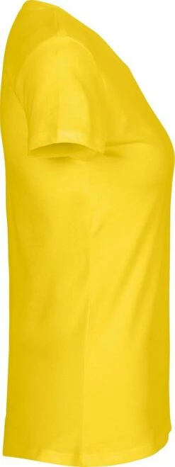 Neutral Fitted T-Shirt Aus Fairtrade Bio-Baumwolle - Yellow -Grundstoff Verkaufsladen O81001 Tailliertes Shirt Frauen bio side 1280x1280