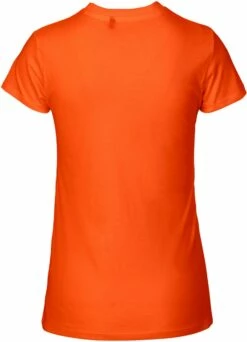 Neutral Fitted T-Shirt Aus Fairtrade Bio-Baumwolle - Orange -Grundstoff Verkaufsladen O81001 anliegendes T Shirt Damen Fairtrade back 1280x1280