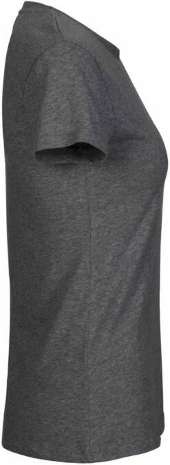 Neutral Fitted T-Shirt Aus Fairtrade Bio-Baumwolle - Dark Heather -Grundstoff Verkaufsladen O81001 tailliertes Shirt Neutral Fairtrade side 1280x1280