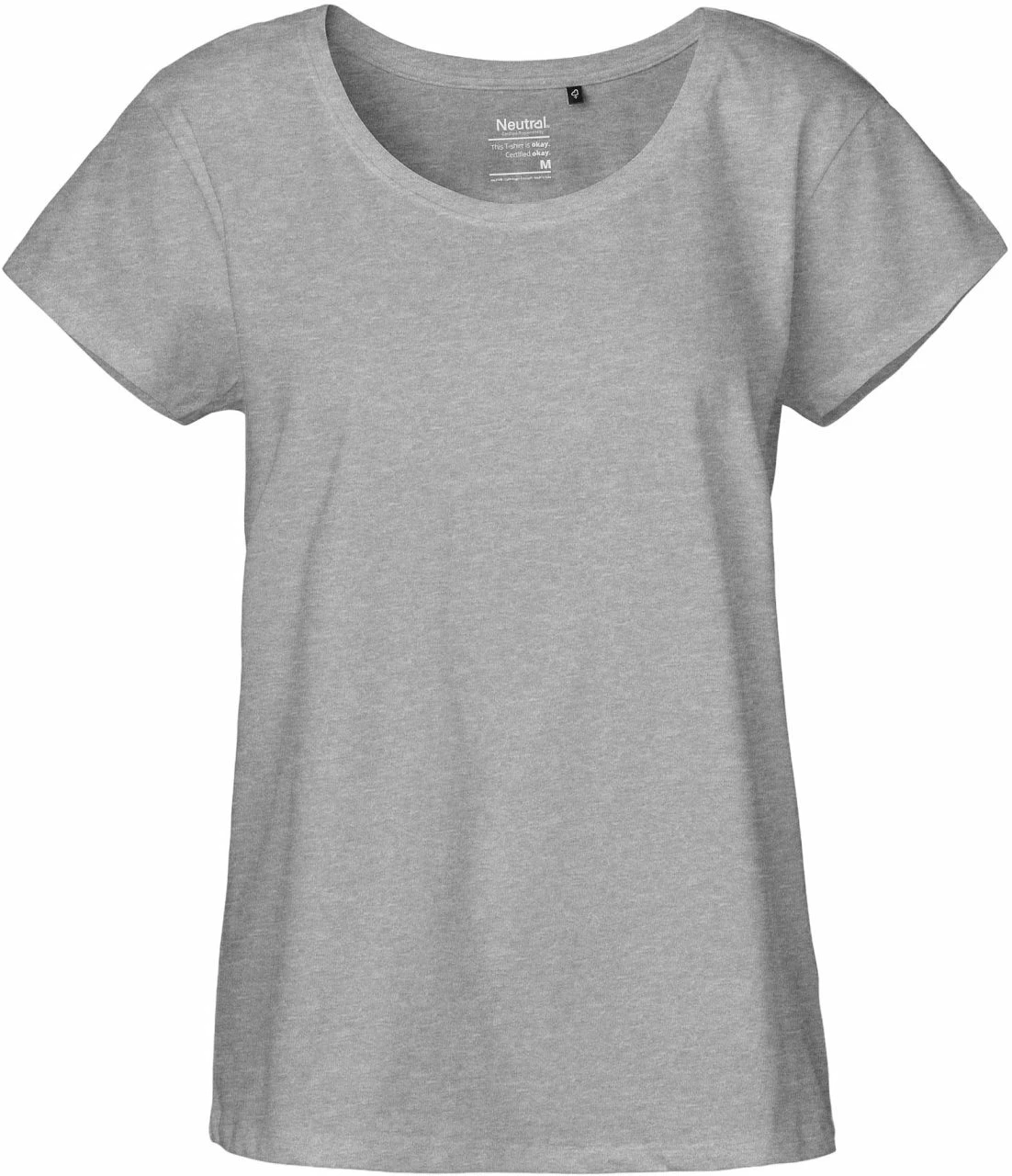 Neutral Loose Fit T-Shirt Aus Fairtrade Bio-Baumwolle - Grau Meliert 3 Neutral Loose Fit T-Shirt Aus Fairtrade Bio-Baumwolle - Grau Meliert