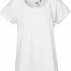 Neutral Loose Fit T-Shirt Aus Fairtrade Bio-Baumwolle - White -Grundstoff Verkaufsladen O81003 wht Basic T Shirt lockere Passform weiss aus Fairtrade Bio Baumwolle vegan mit weitem Rundhalsausschnitt 1280x1280
