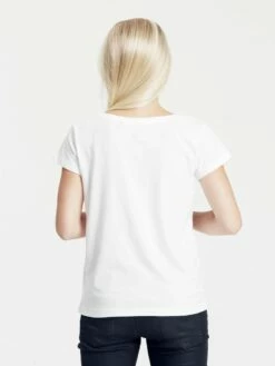 Neutral Loose Fit T-Shirt Aus Fairtrade Bio-Baumwolle - White -Grundstoff Verkaufsladen O81003 wht oekofaires T Shirt lockere Passform Rueckansicht aus Bo Baumwolle vegan 1280x1280