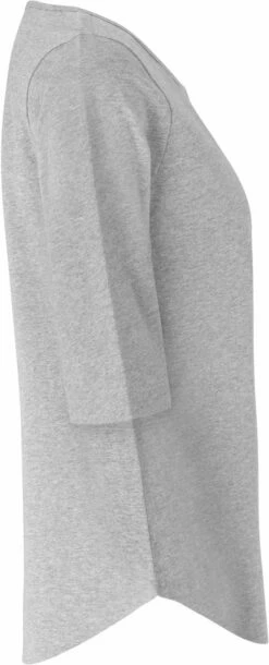 Neutral Half Sleeve T-Shirt Aus Bio-Baumwolle Fairtrade - Grau Meliert -Grundstoff Verkaufsladen O81004 Grey Neutral zertifiziertes Shirt Halbarm side laessiger Schnitt oekologisch bio Jersey Stoff 1280x1280