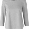 Neutral 3/4 Sleeve T-Shirt Aus Fairtrade Bio-Baumwolle - Grau Meliert