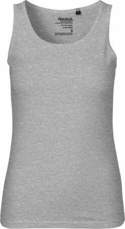 Neutral Top Aus Fairtrade Bio-Baumwolle - Grau-meliert