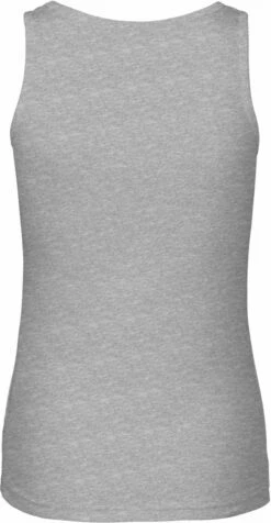 Neutral Top Aus Fairtrade Bio-Baumwolle - Grau-meliert -Grundstoff Verkaufsladen O81300 Frauen Tanktop sports grey schadstoffarm back 1280x1280