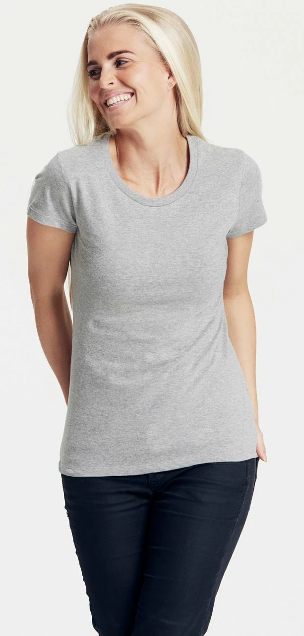 Neutral Fitted T-Shirt Aus Fairtrade Bio-Baumwolle - Grau Meliert 6 Neutral Fitted T-Shirt Aus Fairtrade Bio-Baumwolle - Grau Meliert – Bild 4