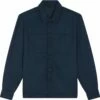Unisex Twill Overshirt Aus Recyceltem Polyester - French Navy -Grundstoff Verkaufsladen Overshirt aus Recycelmaterial vegan U845 727 1280x1280